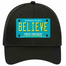 Believe New Mexico Novelty Black Mesh License Plate Hat - £23.24 GBP