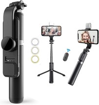 Remote Selfie Stick Tripod Phone Desktop Stand Desk Holder For iPhone/Sa... - £17.15 GBP