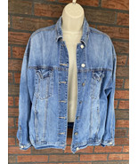 Denim Jean Jacket American Eagle Outfitters Small Long Sleeve Button 100... - £13.39 GBP