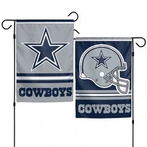 Dallas Cowboys Flag 12x18 Garden Style 2 Sided - $810.65 MXN