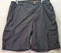 Joe Marlin Cargo Shorts Men&#39;s 2XL Dark Grey 100% Nylon Slash Pockets Dar... - £14.50 GBP