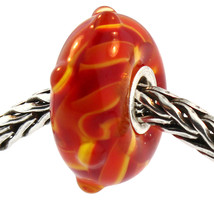 Authentic Trollbeads Glass 61160 Twisted Bud RETIRED - £12.14 GBP