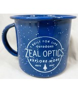 Zeal Optics Blue Speckled Enamel Camping Cup Mug  - $14.95