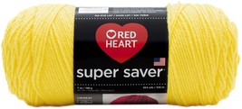 Red Heart Super Saver Yarn Bright Yellow 1 Pack of 1 Skein - £17.62 GBP