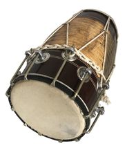 18&quot; 46cm Rope &amp; Bolt Tuned Professional Ethnic Tribal Indian Dholak Dola... - £159.61 GBP