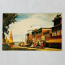 Rimouski Qubec Canada St Germain Cathedral 1950&#39;s Cars Store Fronts St L... - £5.20 GBP