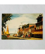 Rimouski Qubec Canada St Germain Cathedral 1950&#39;s Cars Store Fronts St L... - $6.62