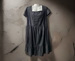 NWT Terra &amp; Sky Chambray Knee Length Dress Womens Plus Size 3X Black Tiered - £20.06 GBP