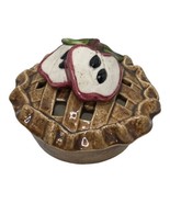 Vintage Ceramic Apple Pie Potpourri Trinket Dish Farmhouse Country Decor - $28.05