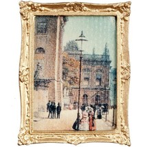 DOLLHOUSE Framed Picture Street Scene 19th or Early 20th Century Miniature #2 mL - £5.56 GBP