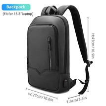 Men Multifunction15.6 Inch Laptop Backpack With USB Charging Light Weight Waterp - $59.26