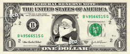 SANTA CLAUS on REAL Dollar Bill Cash Money St Nicholas Currency Merry Christmas - £3.51 GBP