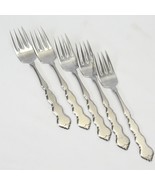 Oneida Valerie Salad Forks 6 3/4&quot;  Distinction Deluxe HH Lot of 5 - £18.73 GBP