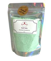 Rosemary Bath Salts Epsom Salt body soak gift for her therapeutic bath soak - $7.43