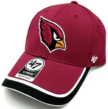 Arizona Cardinals NFL &#39;47 MVP Grind Structured Red Hat Cap Adult Mens Adjustable - £18.35 GBP