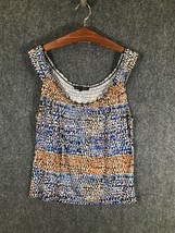 Western Connection Tank Top/Blouse Womens Medium Multicolor Scoop Neck - $8.14