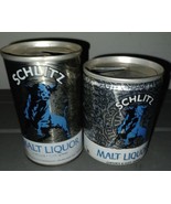 Schlitz Malt Liquor c1973 8 oz EMPTY BEER CAN Lot of 2 - £7.86 GBP