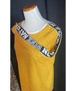 Victoria&#39;s Secret Pink Nation medium Long Sleeve Signature Shirt Yellow - £9.58 GBP