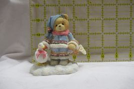 Cherished Teddies Ingrid BUNDLED-UP WITH WARM WISHES Bear with Goose Fig... - $30.95