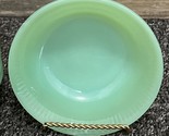 Fire-King Jane Ray Ribbed 4-7/8&quot; Jadeite Berry/Desert Bowl ~ Green Glass - £11.54 GBP