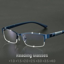 Gafas Lectura Luz Azul Anti Metal Hipermetropía Para Hombres Negocios Di... - $27.98