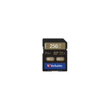 Verbatim 256GB ProPlus 600X SDXC Memory Card UHS-1 U3 Class 10 - $2,355.57 MXN