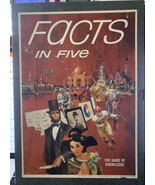 Facts in Five Game of Knowledge Vintage Trivia Bookshelf Game Avalon Hill - €19,64 EUR