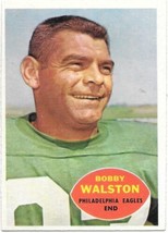 Bobby Walston Philadelphia Eagles NFL Trading Card #86 Topps 1960 VERY HI GRADE - £34.69 GBP