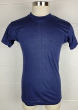 Vintage 5050 Kodel Cotton Blend Pocket Tee Tshirt Blue Single Stitch L 4... - £19.42 GBP
