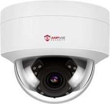 The Anpviz 4Mp Poe Ip Dome Camera With Microphone/Audio, Ip Security Camera, S. - £39.87 GBP