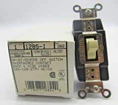 Leviton 1285-I SP-DT Center Off Switch Maintained Contact Back &amp; Side Wi... - £21.84 GBP