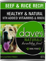 Dave&#39;s Pet Food Naturally Healthy Beef And Rice Recipe 13.2oz. (Case of 12) - £55.34 GBP