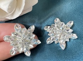 10pieces Snowflake Rhinestone,Buttons,Accessories Girl DIY Handmade Button - $9.30+