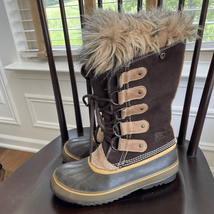 Sorel Joan of Arctic Waterproof Winter Snow Boot Quarry Faux Fur 8 - $1,348.89 MXN