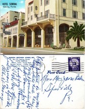 Florida Sebring Hotel Posted 1962 to Jane Baker Sykesville Pennsylvania Postcard - £7.51 GBP