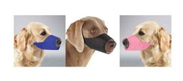 NYLON LINED MUZZLES for DOGS 3 Colors 9 Sizes Soft Dog Muzzle Collection - £9.32 GBP+