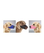 NYLON LINED MUZZLES for DOGS 3 Colors 9 Sizes Soft Dog Muzzle Collection - £8.84 GBP+