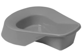 Medline Graphite Plastic Bed Pan w/o Cover Disposable Hygienic For Patient Care - £13.97 GBP