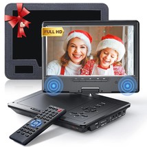 12.5" Portable Dvd Player For Car, 10.5" Hd Swivel Screen With Car Headrest Hold - £106.38 GBP