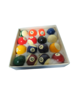 16 Piece Mini Billiard Pool Balls 1.5&quot; Balls In Original Box Complete - £13.32 GBP