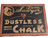 Vtg no 55 Tom Sawyer Dustless Pressed Chalk White Partially Used - £4.94 GBP