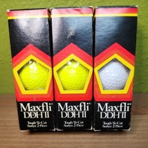 Dunlop Maxfli DDH II Tough-To Cut 2-Piece Surlyn Golf Balls 3 Sleeves NOS - $29.35