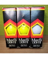 Dunlop Maxfli DDH II Tough-To Cut 2-Piece Surlyn Golf Balls 3 Sleeves NOS - $29.35