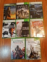 Lot of 8 XBox 360 Games Halo 3, assassins creed  Battlefield Medal of honor etc - £28.86 GBP