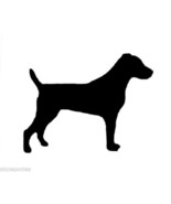 Jack Russell Terrier Parson Dog Silhouette Decal Black Sticker - Not Wat... - £3.19 GBP