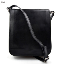 Men shoulder leather bag leather crossbody shoulder bag genuine leather satchel  - £103.89 GBP