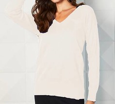 French Kyss lightweight v-neck star top in White - size S - £48.08 GBP