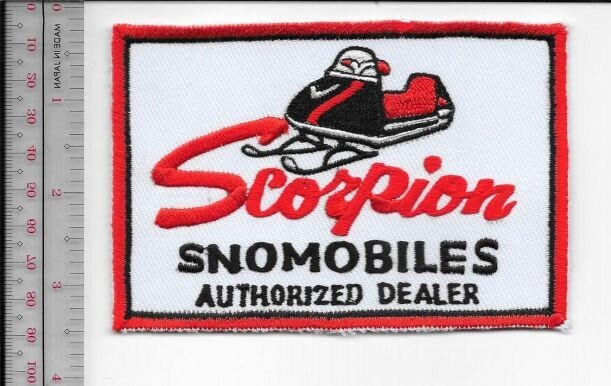 Snowmobile Scorpion Authorized Dealer Promo Patch Cuyuna Lakes Crosby, M... - $9.99