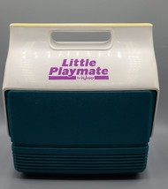 VTG IGLOO Little Playmate Cooler/Lunchbox Green/White/Purple/Yellow, MAD... - £10.95 GBP