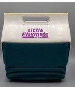 VTG IGLOO Little Playmate Cooler/Lunchbox Green/White/Purple/Yellow, MAD... - £11.16 GBP